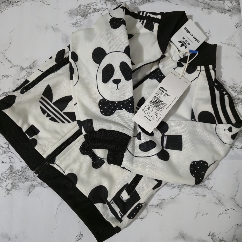 Mini Rodini X Adidas Panda Track Jacket 12mo